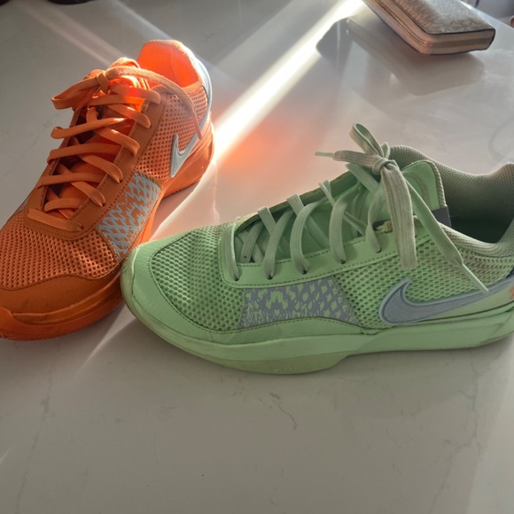Nike Ja 1 Day Mismatched Green and Orange Bright Mandarin Morant 2023 - Picture 7 of 8